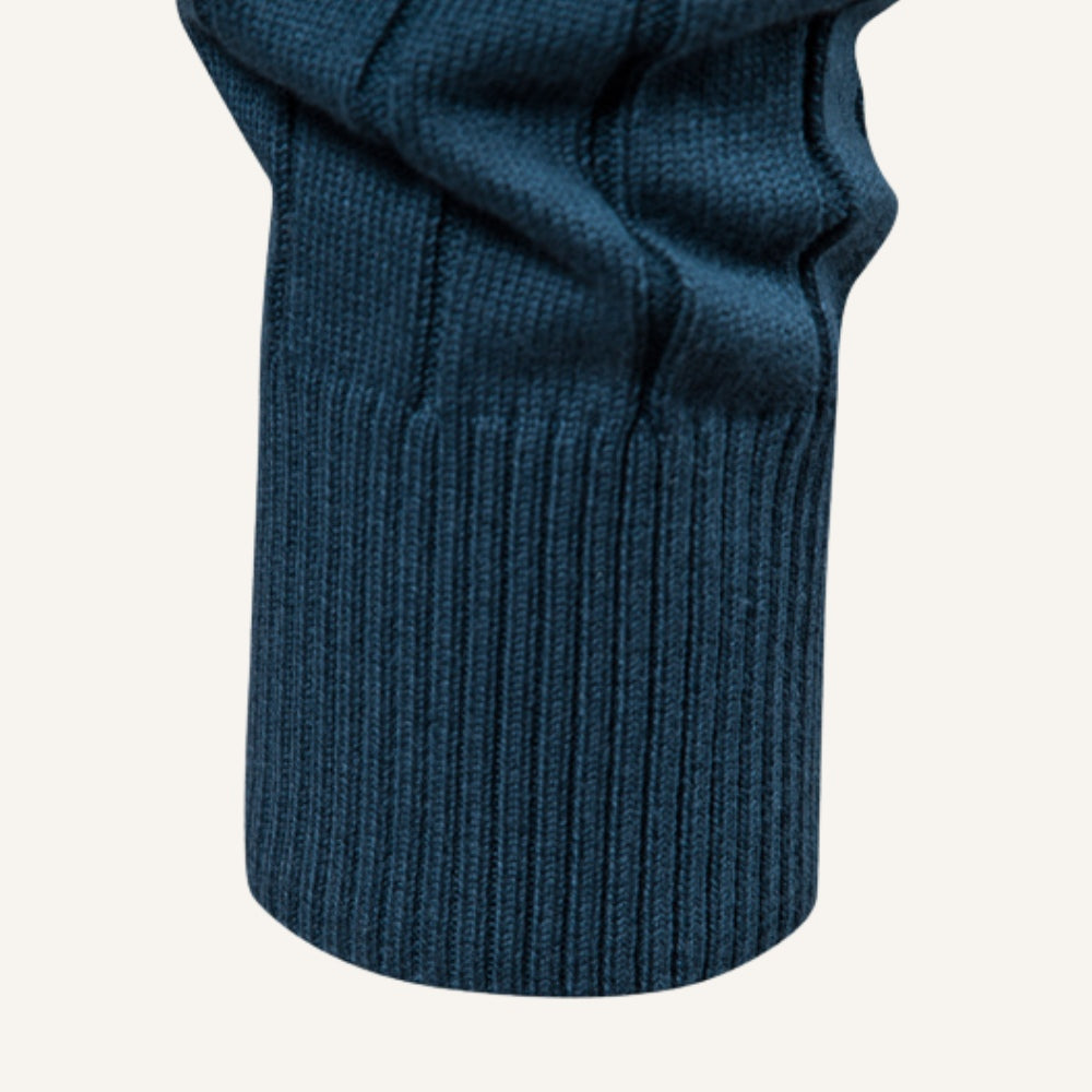Sueter Masculino com Ziper Pesson Arno Azul Ciano