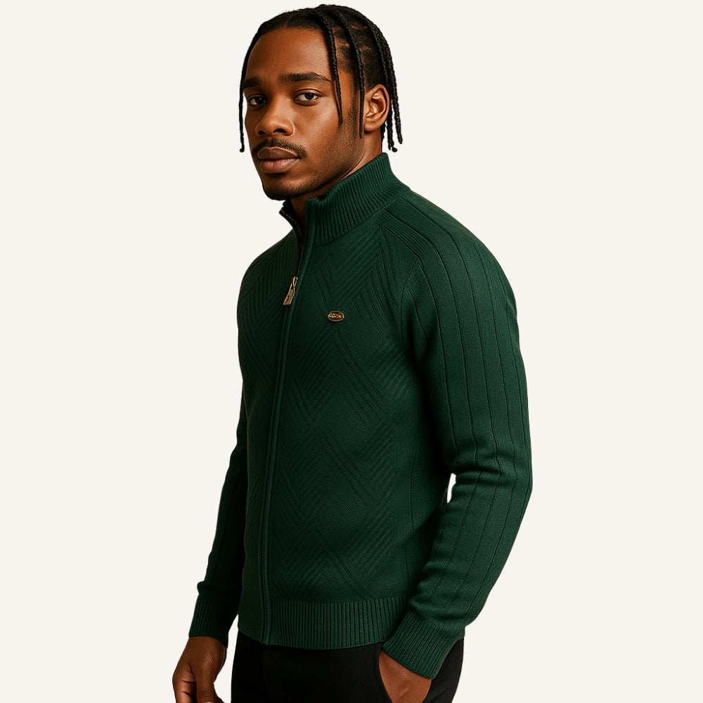 Sueter Masculino com Ziper Pesson Arno Verde