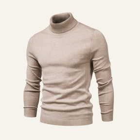 Sueter Pulover Masculino de Gola Alta Milani Bege