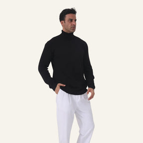 Sueter Pulover Masculino de Gola Alta Milani Preto