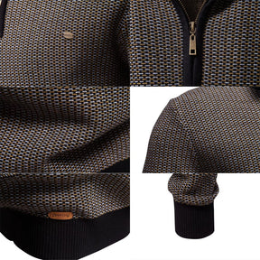 Sueter Trico Meio Ziper Masculino Vaccioni marrom