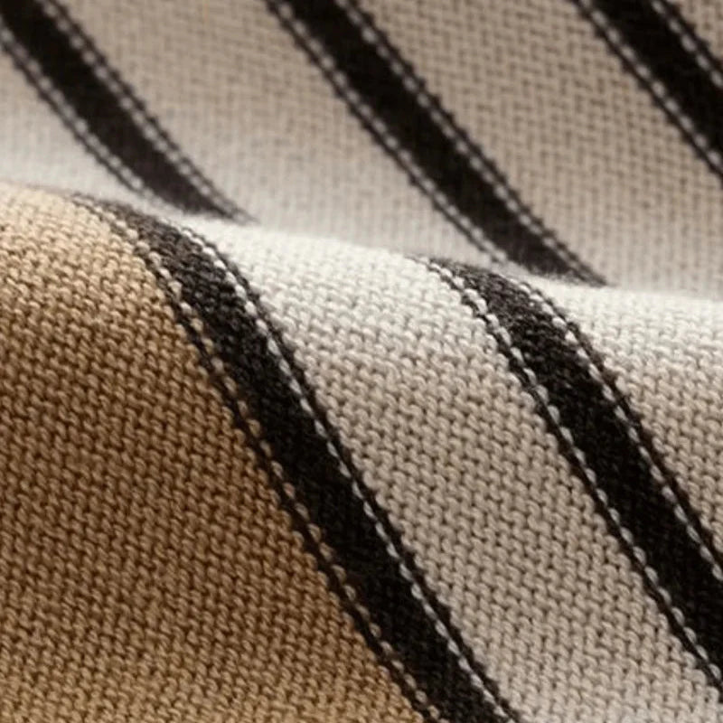 Tecido Camisa Polo de Trico Listrada Montelle Creme