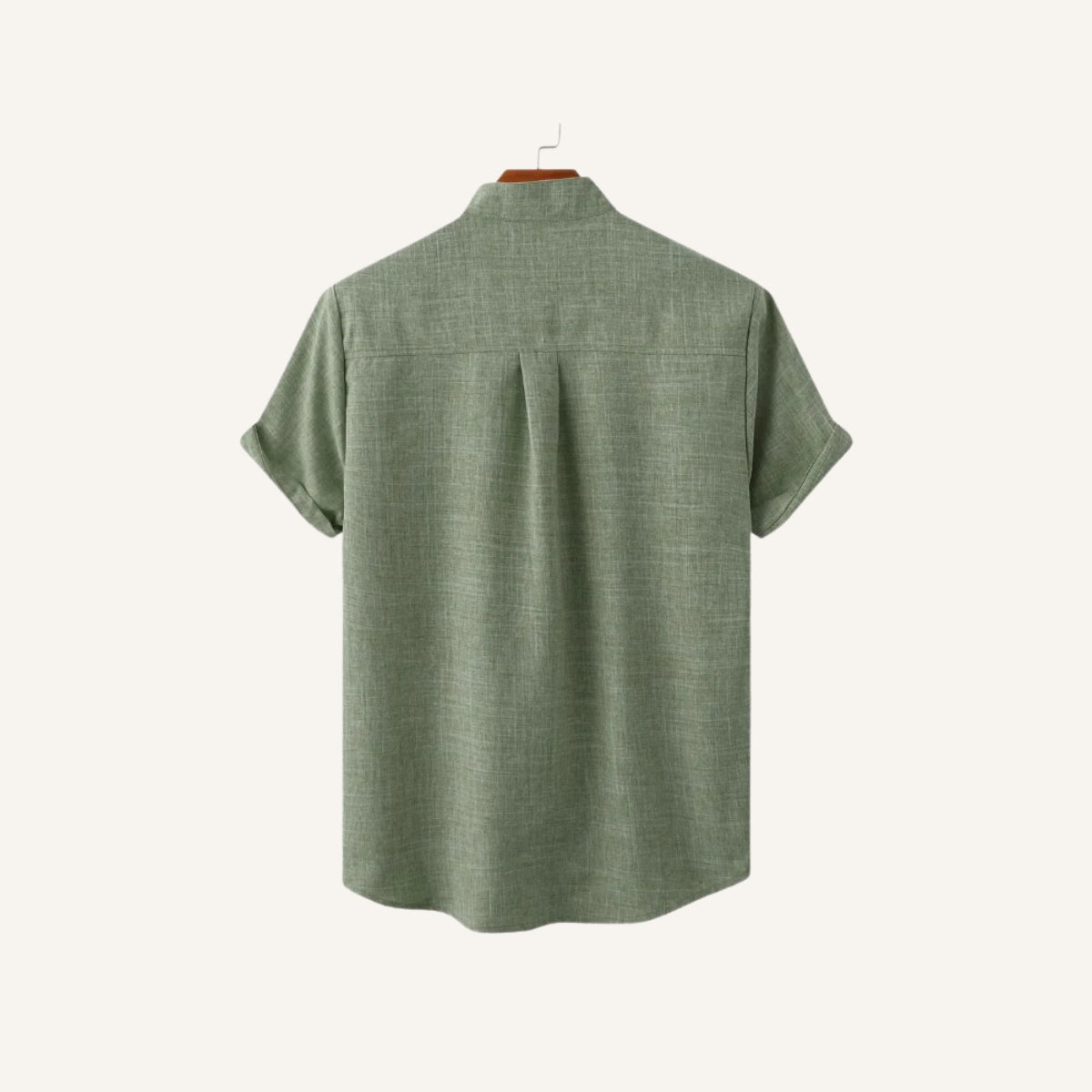 Camisa lisa de linho Beaumont com bolso frontal
