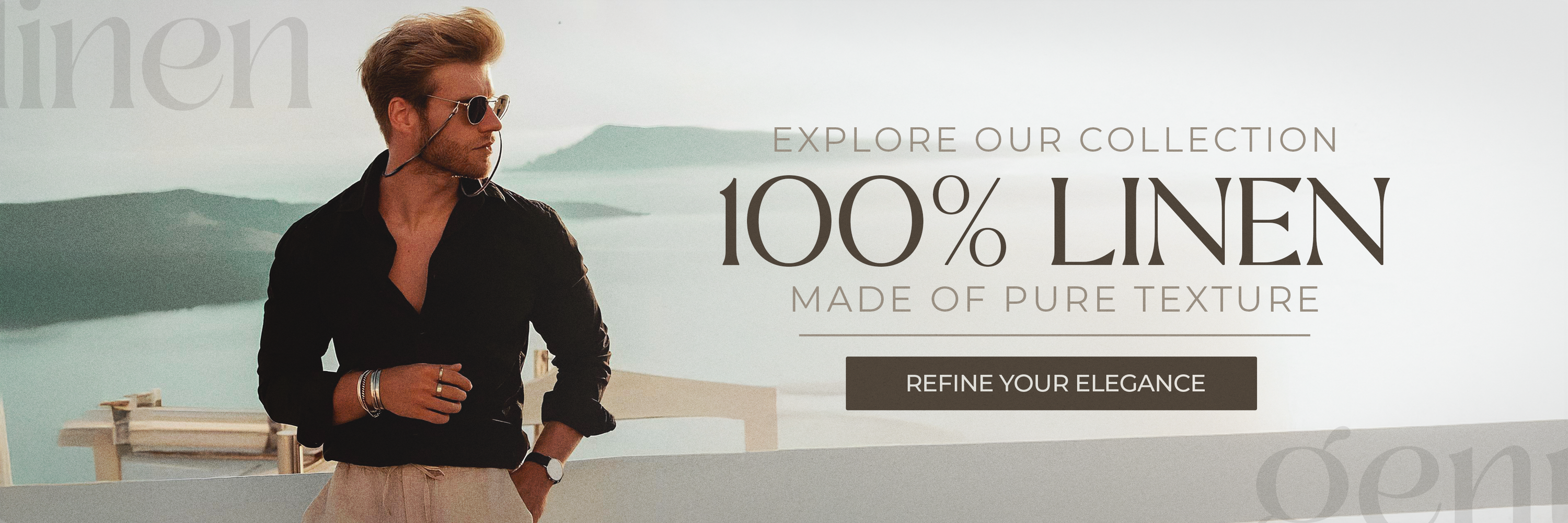 linen collection banner