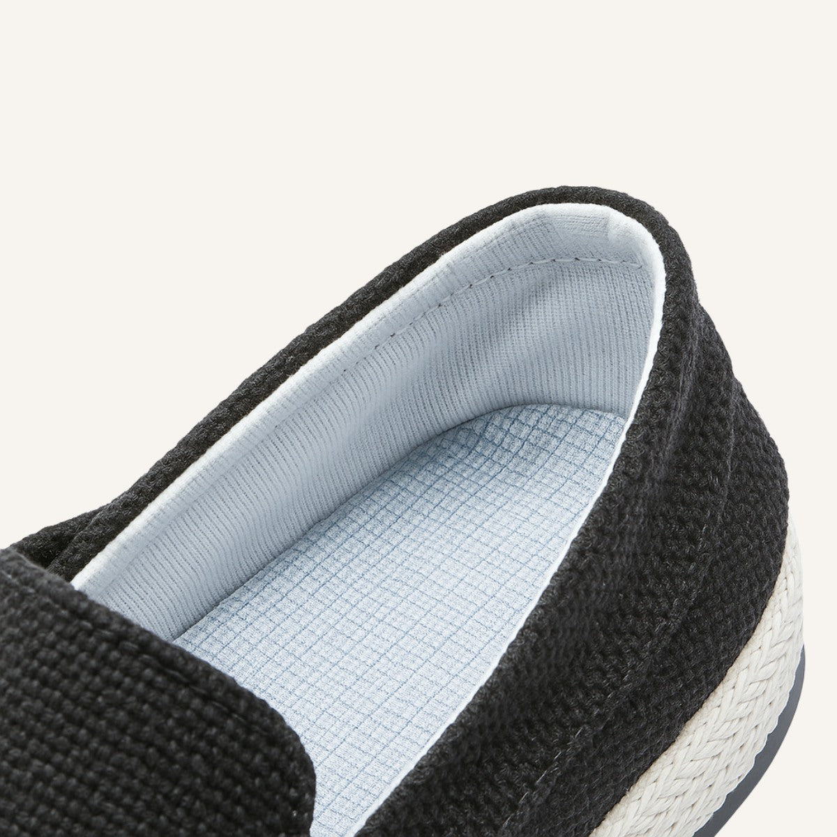 tenis loafer tramado masculino nattuli preto 