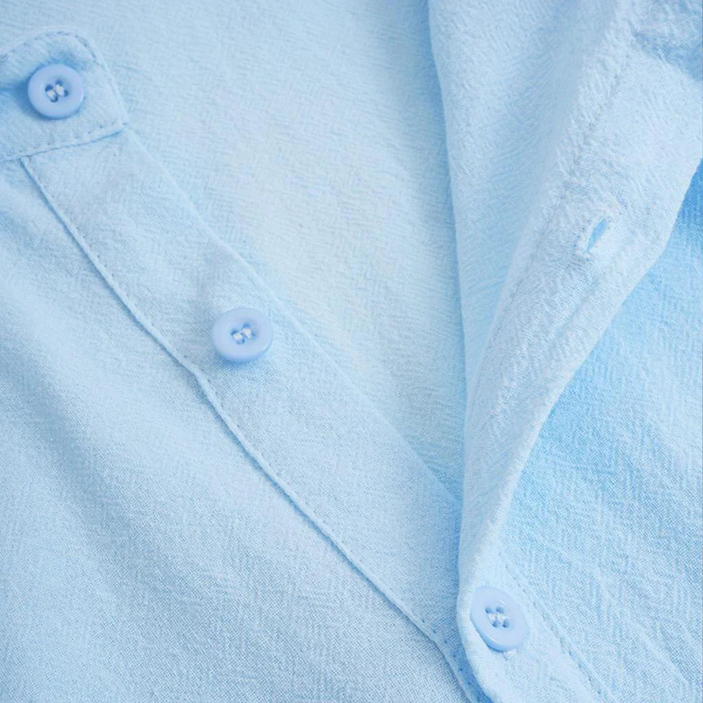 tecido Camisa de Linho Masculina Verano