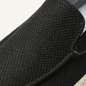 tenis loafer tramado masculino nattuli preto 